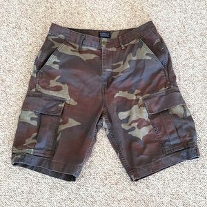 Levi's Camouflage jean cargo shorts